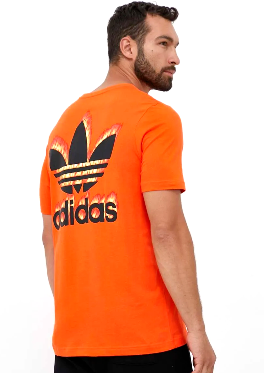 NEW MEN'S ADIDAS ORIGINALS FIRE TREFOIL TEE SHIRT ~SIZE MEDIUM