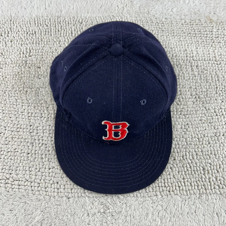 Sombrero de Colección Años 90 New Era Medias Rojas de Boston Snapback OSFA Major League Pro Modelo Lana Foto 2 de 4