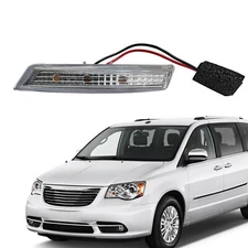 Driver Left Side LED Mirror Turn Signal Light For 08-16 Chrysler Town & Country