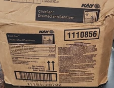 Kay ClickSan Disinfectant/Sanitizer 1110856/ Box of 2 / 1 gal bags