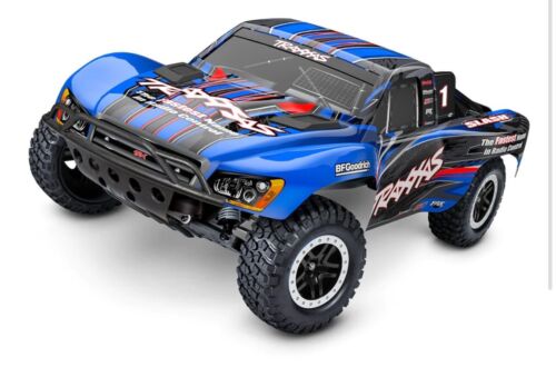 Traxxas TRX 58134-4 Slash Blue Brushless 2WD 1/10 short Course Truck Clipless - Picture 1 of 11
