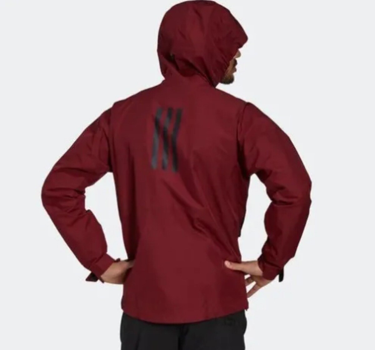 Adidas Terrex Paclite Gore-Tex Rain Jacket Maroon HH9183 Adidas Terrex Paclite Gore-Tex Rain Jacket Maroon HH9183
