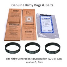 Fits For Kirby 197394 Micron Magic Bags for Models G4 and G5 9 Bags  3 Belts