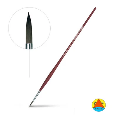 Pennelli Pennello Da Vinci Sintetico College Punta Tonda Manico Lungo Serie 8730