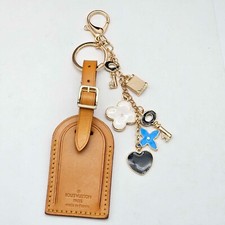 Authentic Louis Vuitton Luggage Tag with Unbranded Keycharm, Keychain