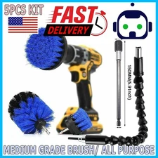 Drill Brush Set Power Scrubber Drill Attachments For Carpet Tile Grout Cleaning