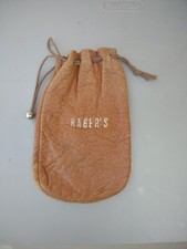 Vtg Hagers Notions-E Leather Pouch Tools Parts Holder Antique