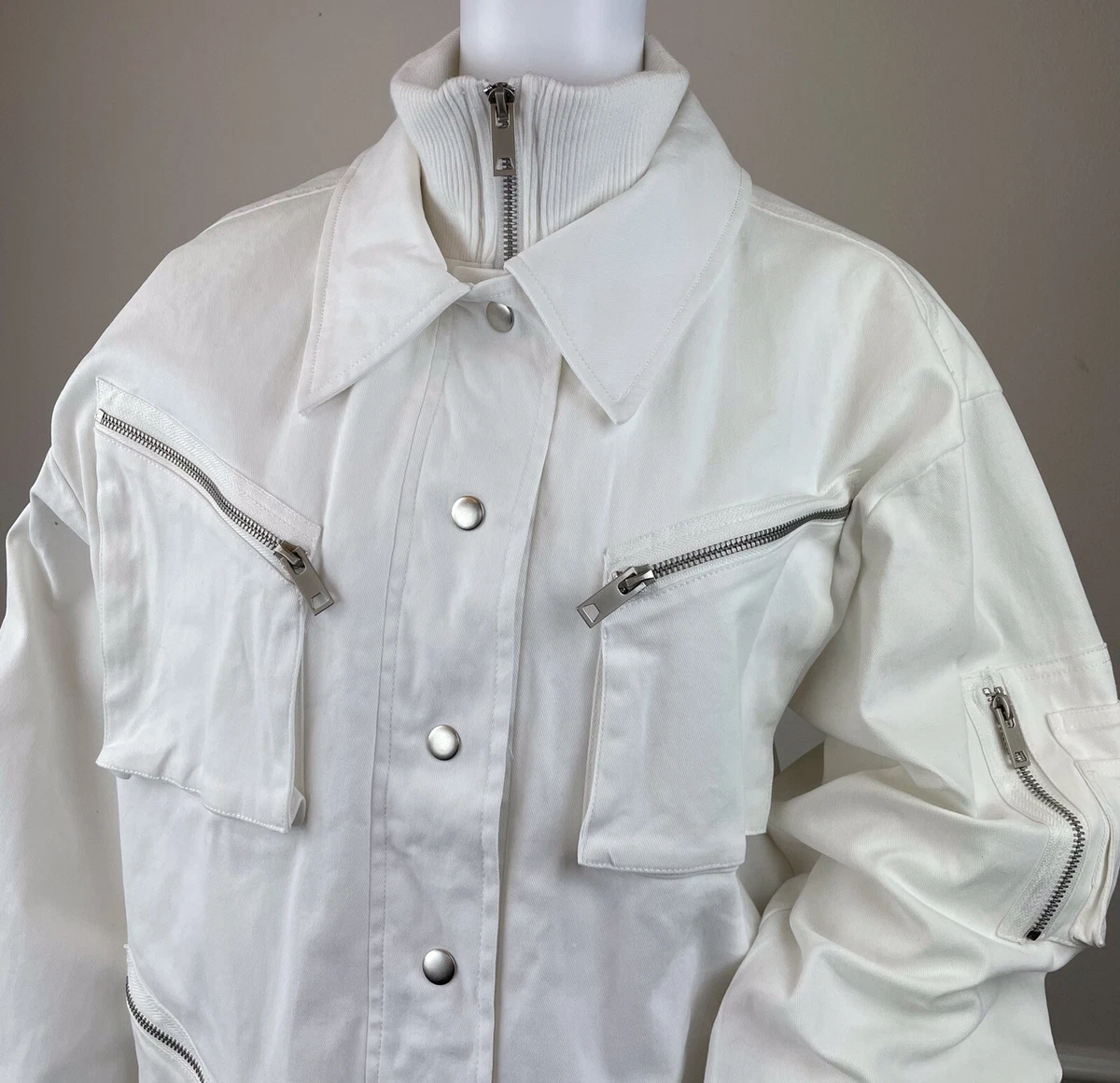 I am gia white jacket sale