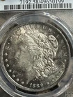 1889-o Morgan Dollar, PCGS AU58, Better Date, Free shipping