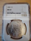 1884 $1 Morgan Silver Dollar