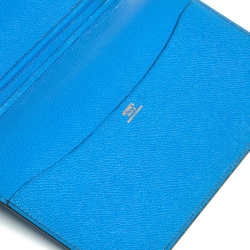 Hermès Cubierta Agenda Globo Trotter Azul Roy Cuero Agenda Cubierta Hermes - Imagen 3 de 4