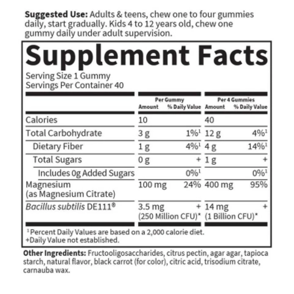 Garden of Life Dr. Formulated Magnesium Vegan Gummies - 40ct - Image 2 of 4