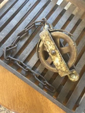 Antique North Carolina Farm Or Well Pulley