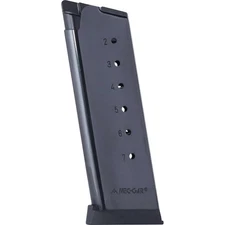 Mec-Gar 7-Round Magazine for 1911 Officer/Compact .45 ACP MGCO4507BPF Blued