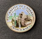 Colorized Kennedy JFK Half Dollar World War I Battle Of Cambrai Free Shipping