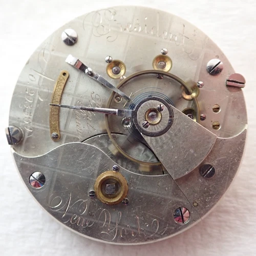 ANTIQUE 18s ILLINOIS GRADE 10 15j  OPEN FACE KEY WIND POCKET WATCH MOVEMENT