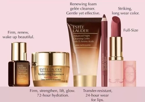 Estee Lauder 6pc Revitalizing ANR Skincare Makeup Travel Gift Set, New 2025 - Picture 2 of 4
