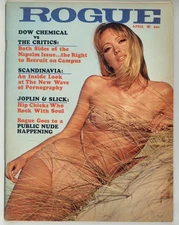 Rogue 1969 Felicia Carr, Chandrika 86pgs Janis Joplin Pinup Magazine M37800