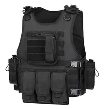 Military Tactical Vest Molle Quick Release Police Combat Assault Plate Carrier