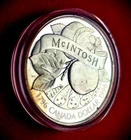 1976-1996  McIntosh Apple - Canada Silver Dollar