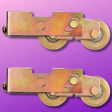 2 Pack Sliding Patio Door Rollers 1-1/4 Inch Sliding Door Tandem Roller Assembly