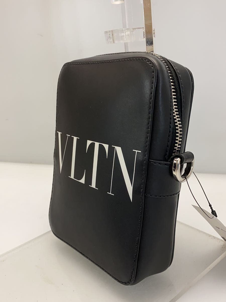 【VALENTINO】VLTN LOGO SHOULDER BAG VALENTINO shoulder bag VLTN logo mini leather Black plain