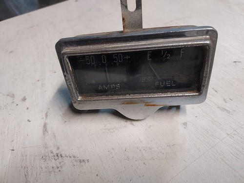 51 1951 52 1952 Dodge Coronet Dash Fuel Gas Amps Gauge Housing as is untested