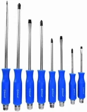 VCT 8pc Piece Hammer Head Screwdriver Commercial Grade Set Magnetic Tip 