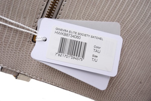 Guess Borsa A Spalla Ginevra Elite Society Taupe Nuova - Foto 12 di 16