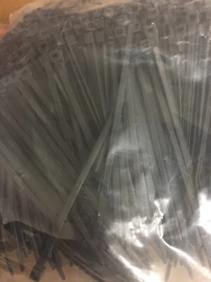 BOWERS TOOL CO. NEW 1000pcs Zip Cable Ties 4" 18lbs UV Black USA Nylon Wire Tie Wraps 4-18-UV