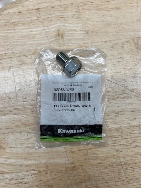 Kawasaki KLX140 Z125 OEM Oil Drain Plug  92066-0753