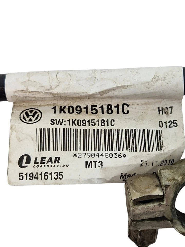 Cable negativo de batería SEAT ALTEA 5P menos cable terminal de batería 1K0915181C Foto 4 de 4
