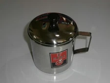 medium duty stainless steel beverage mug, cup with lid 11cm