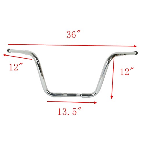 12" Rise Ape Hangers Handlebar For Yamaha XV1700 Road Star Warrior - Picture 13 of 17