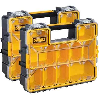 DeWalt Organisers Bins Tool Storage Screw Nail Cups Deep Pro Storage Box 2 Pack