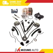 Timing Chain Kit VCT Selenoid Cam Phaser Oil Water Pump Fit 10-14 Ford 5.4