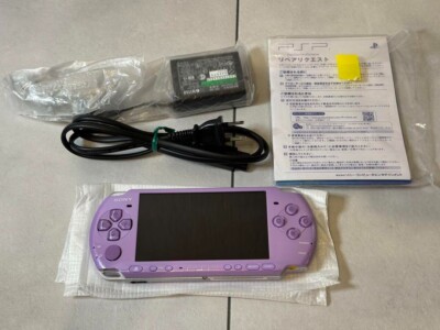 Sony PSP 3000 Console Lilac Purple Let's Get Started with Airou
