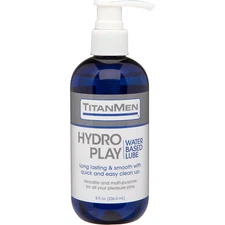 TITANMEN Highest Quality Water Based Lube, Hydro Play LONG LASTING & SMOOTH 8 OZ