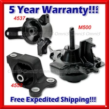 L498 Fits 2007-2008 Honda Fit 1.5L AUTO Engine Motor & Transmission Mount 3PC