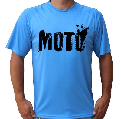 Moto Dirt Bike Sport Hike UPF 50 T-Shirt Sun UV Protection Off Road Mountains
