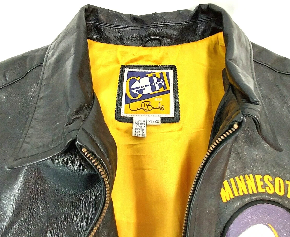 ネット限定】 MINNESOTA VIKINGS レザージャケット GIII カール