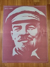 Lenin Communism propaganda original Soviet poster