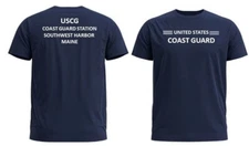 SOUTHWEST HARBOR COAST GUARD STATION* MAINE* 2-SIDED PERFORMANCE POLYESTER SHIRT