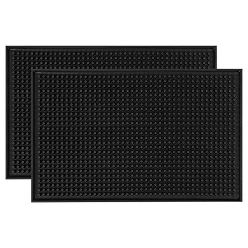 18x12 Inch Rubber Bar Mat Non-Slip Countertop Mat for Coffee Station, 2 Pack - Picture 1 of 9
