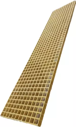 Anti Slip Resin Fiberglass 1800x425 30x30 Yellow Grit Clips FRP Walkway Grating - Picture 1 of 16