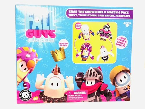 Fall Guys Ultimate Knockout Grab The Crown Mix and Match 4 Pack Figures