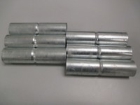 Chain Link Fence Top Rail Sleeves Galvanized Steel 6 Pc Pack 1-3/8 X 6 on sale Chain Link Fence Top Rail Sleeves Galvanized Steel 6 Pc Pack 1-3/8 X 6 on sale