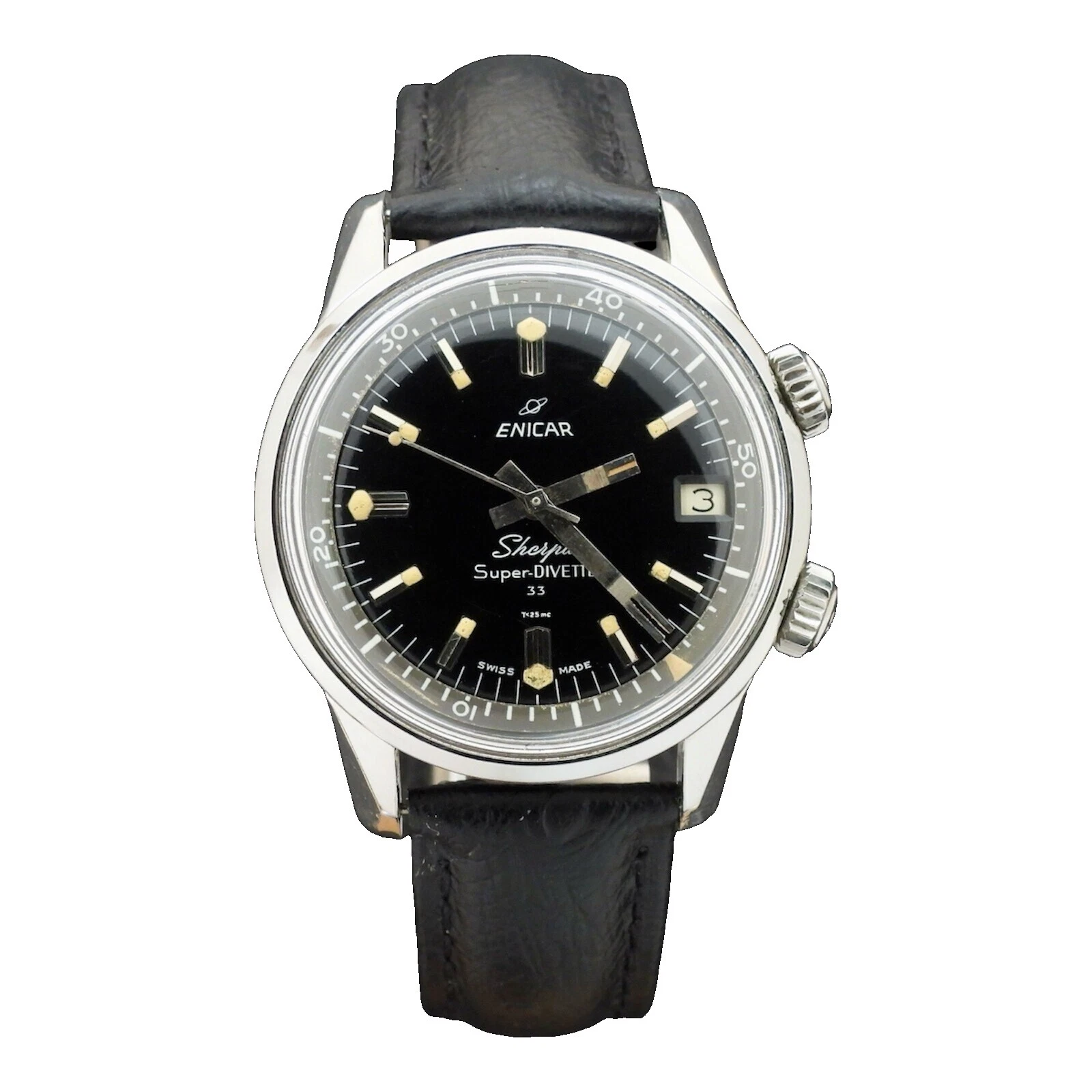 Relojes de pulsera de cuero Enicar