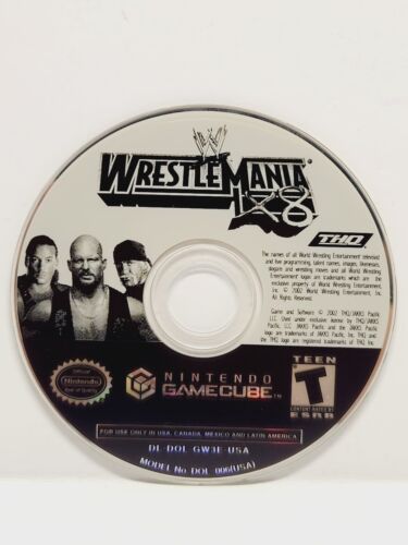 Disque Gamecube WWE Wrestlemania X8 Nintendo Gamecube testé uniquement  - Photo 1/6
