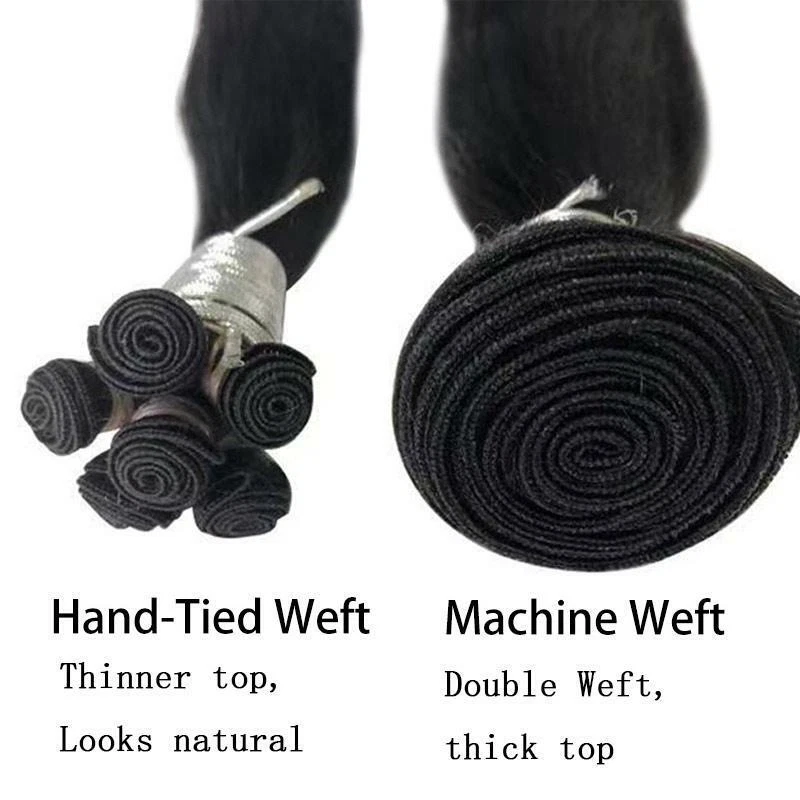 Invisible Hand Tied 100% Human Hair Weft Sew in Remy Hair Skin Weft Straight - Image 4 of 4